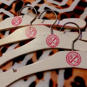 PINK Victoria's Secret Cream Hangers with Pink Logo